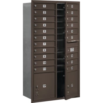 Image for Salsbury Industries® Horizontal 4C Mailbox, 20 Boxes/2 Parcel Lockers, Bronze from HD Supply