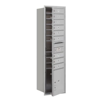 Image for Salsbury Industries® Horizontal 4C Mailbox, 9 Boxes/1 Parcel Locker, Silver from HD Supply