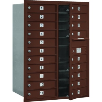 Image for Salsbury Industries® Horizontal 4C Mailbox, 20 Boxes, Bronze, 11 Door High from HD Supply