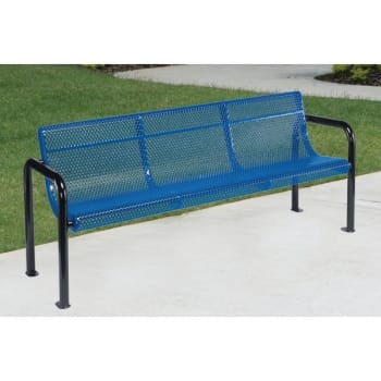 Ultrasite® Portable/Surface Mount Contour Bench, Blue, 4'