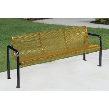 Ultrasite® Portable/surface Mount Contour Bench, Beige Galvanized Steel, 6'