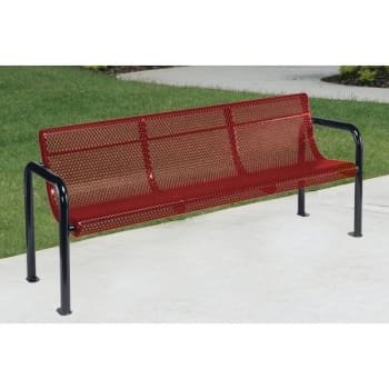 Ultrasite® Portable/Surface Mount Contour Bench, Red, 4'