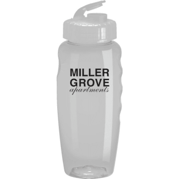 Image for Custom Flip Top Plastic Sports Bottle, Clear from HD Supply