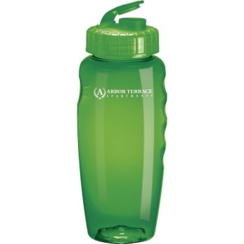 Image for Custom Flip Top Plastic Sports Bottle, Green from HD Supply