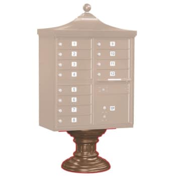 Salsbury Industries® Cluster Mailbox Short Decorative Pedestal, Bronze