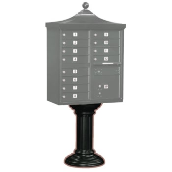 Image for Salsbury Industries® Cluster Mailbox Tall Decorative Pedestal, Black from HD Supply