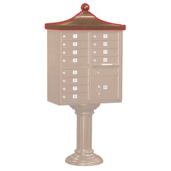 Image for Salsbury Industries® Cluster Mailbox Decorative Topper, Bronze from HD Supply