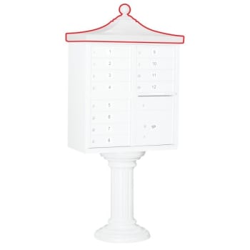 Image for Salsbury Industries® Cluster Mailbox Decorative Topper, White from HD Supply