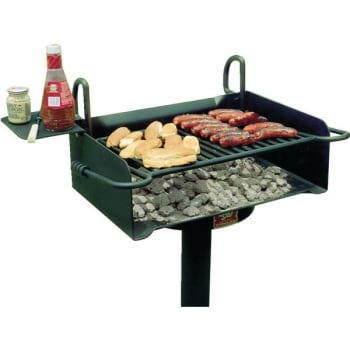 Image for Deluxe Charcoal Grill W/ Surface Mount Base (Black) from HD Supply