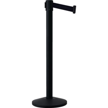 Image for Queueway Stanchion, Black Powder Coat With Black Tape from HD Supply