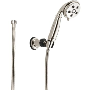Delta Three-Setting H2okinetic Wall-Mount Hand Shower Polished Nickel, 1.75 Gpm