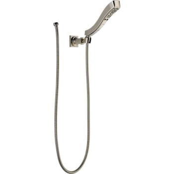 Delta H2okinetic Wall Mount Handshower, Pause Feature Polished Nickel, 1.75 Gpm