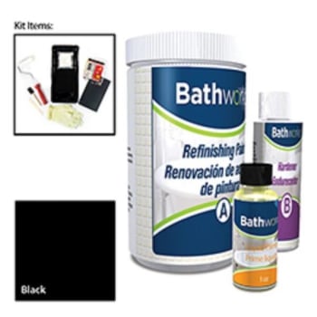 Bathworks Bathtub and Wall Refinishing Kit - Black