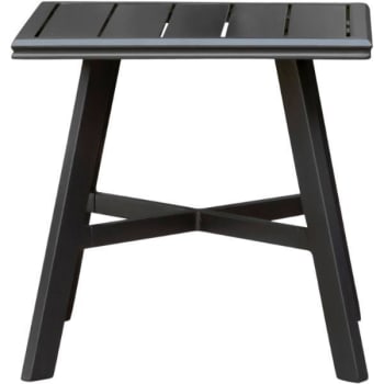 Image for Cape Soleil Commercial Aluminum 22" X 22" Slat-top Side Table from HD Supply