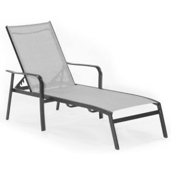 Image for Cape Soleil Richmond Aluminum Chaise Lounger (Gray) from HD Supply