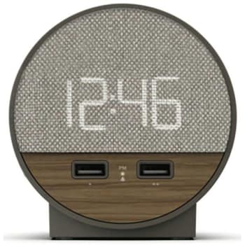 Nonstop Station O Hotel Alarm Clock In Charcoal Weave