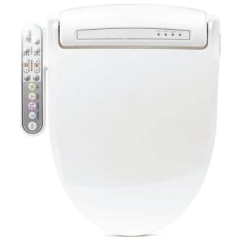 Image for Biobidet Prestige Round Bidet Toilet Seat Side Panel Operated Bb-800r from HD Supply