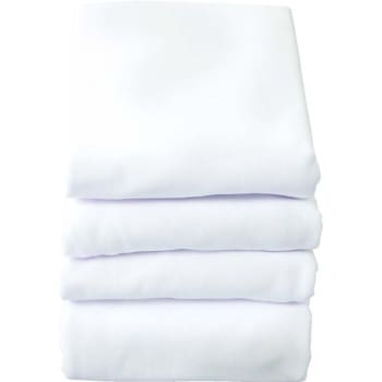 Foundations SafeFit Portable Crib Sheets White Case Of 6
