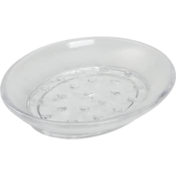 Image for Focus Products Plastic Oval Soap Dish Clear Case Of 36 from HD Supply