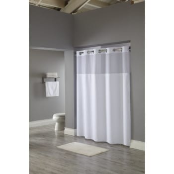 Focus Products Hookless Reflection Shower Curtain 71 X 77" White Case Of 12