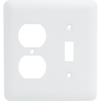 Titan3 Princess Textured 2-Gang Toggle/Duplex Metal Wall Plate (20-Pack) (White)