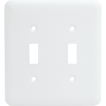Image for Titan3 2-Gang Princess Metal Toggle Wall Plate (20-Pack) (White) from HD Supply