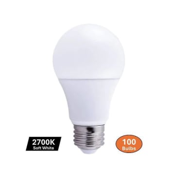 Maintenance Warehouse® 9w E26 LED A-Line Bulb (2700k) (100-Pack)