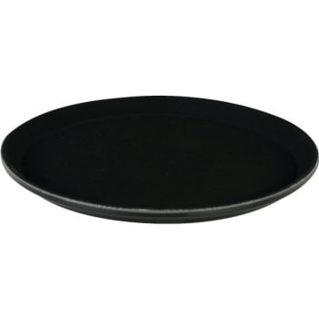 Image for Thundergroup 11" Black Rubber Lined Round Tray from HD Supply
