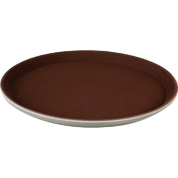 Image for Thunder Group 16" Brown Rubber Lined Round Tray from HD Supply