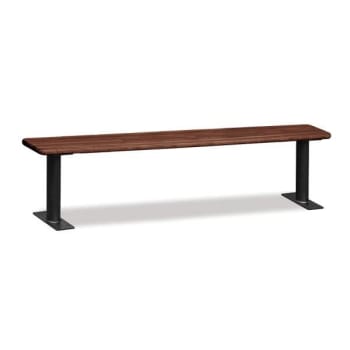 Image for Salsbury Industries® Wood Locker Bench 84 Inches Dark Finish from HD Supply