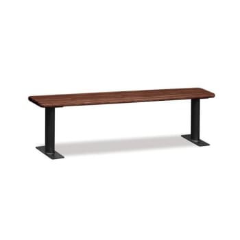 Image for Salsbury Industries® Wood Locker Bench 72 Inches Dark Finish from HD Supply