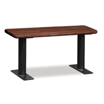 Salsbury Industries® Wood Locker Bench 36 Inches Dark Finish