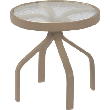 Image for Windward Design Group 18" Round Acrylic Top End Table Adobe from HD Supply