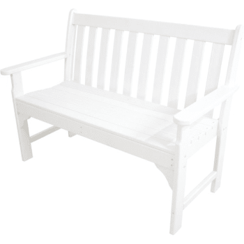 Polywood Vineyard 48 Bench White Hd Supply