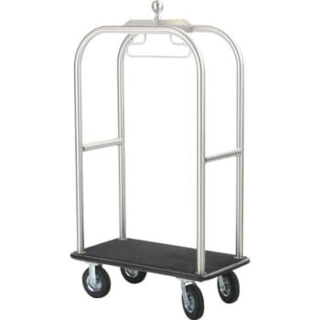 Image for Forbes Stainless Steel Deluxe Bellman's Cart Black Deck from HD Supply