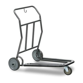 Forbes Nestable Self Service Luggage Cart, Silver Powder Finish