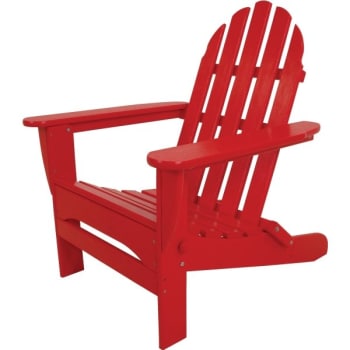 Image for Polywood® Classic Folding Adirondack In Sunset Red from HD Supply