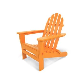 Polywood® Classic Folding Adirondack In Tangerine