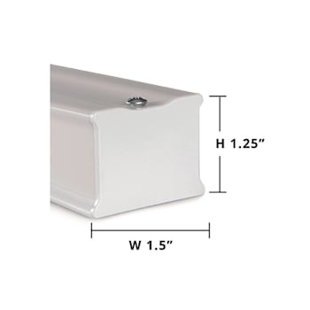Champion 120 In. Steel Vertical Headrail, Alabaster