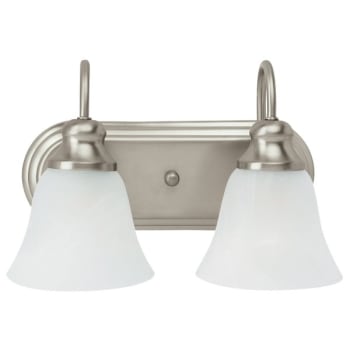 Image for Sea Gull Lighting® Windgate 12.44 in 2-Light Vanity Fixture (Brushed Nickel) from HD Supply