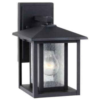 Sea Gull Lighting® Hunnington 7 x 11 in. 1-Light Outdoor Lantern (Black)