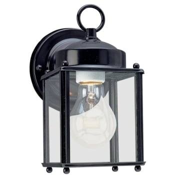 Sea Gull Lighting® New Castle 4.25 x 8.25 in. 1-Light Outdoor Lantern (Black)