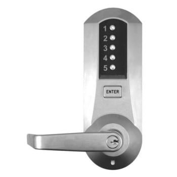 Image for Dormakaba Cylindrical Combination Lever Lock, C Keyway, Satin Chrome from HD Supply
