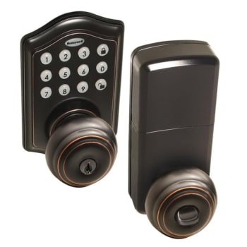 Image for Honeywell 8732401 Electronic Entry Knob Door Lock with Keypad, 2.375/2.75" Backset, Grade 3 from HD Supply