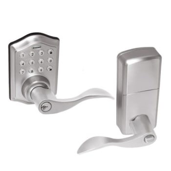 Honeywell 8734301 Electronic Entry Lever Door Lock With Keypad, 2.375/2.75" Backset, Grade 3