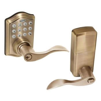 Image for Honeywell 8734101 Electronic Entry Lever Door Lock with Keypad, 2.375/2.75" Backset, Grade 3 from HD Supply