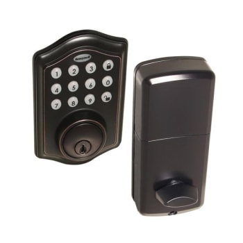 Image for Honeywell 8712409 Electronic Deadbolt Door Lock with Keypad, 2.375/2.75" Backset, Grade 3 from HD Supply