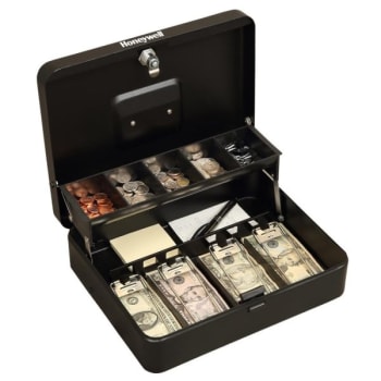 Image for Honeywell® Steel Tiered Cash Tray With Key Lock from HD Supply