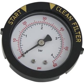 Image for Pentair Oem Pressure Gauge W/ Indicator Rear Mount from HD Supply