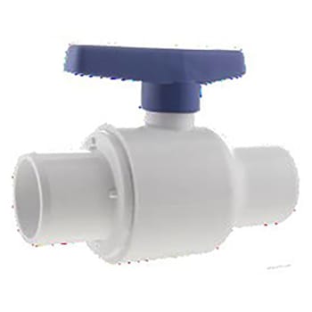 Image for 1.5 In PVC Ball Valve Slip X Slip Blue Handle from HD Supply